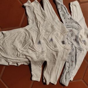 Lot of 6 le petit bateau onesies